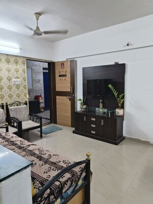 Living Room in 1 BHK Apartment at Essen Shonest Towers, Wakad – for Rent