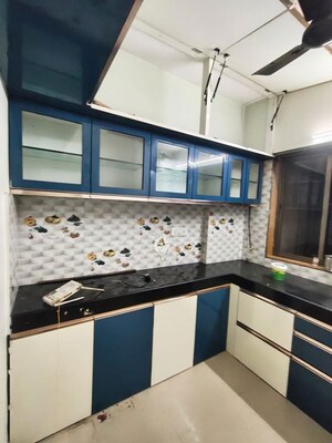 Kitchen in 1 BHK Apartment at Runwal Garden City, Balkum Pada – for Rent