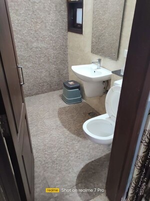 Bathroom in 3 BHK Builder Floor at Omaxe New Chandigarh, North Mullanpur – for Rent