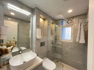 Attached Bathroom in 3 BHK Apartment at Dhoot Time Residency, Sector 63 – for Rent