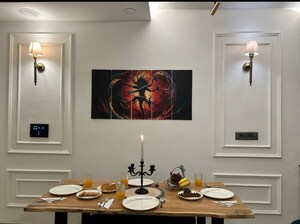 Living Room in 3 BHK Apartment at Dhoot Time Residency, Sector 63 – for Rent