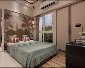 Bedroom in 1 BHK Apartment at Lodha Amara Tower 6 and 22, Kolshet Road – for Rent