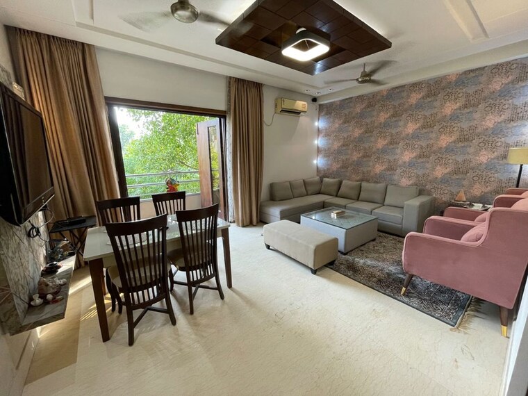 Living Room, hauz khas 3 Bedroom 1950 Sq.Ft. Apartment In Hauz Khas Delhi 10367205