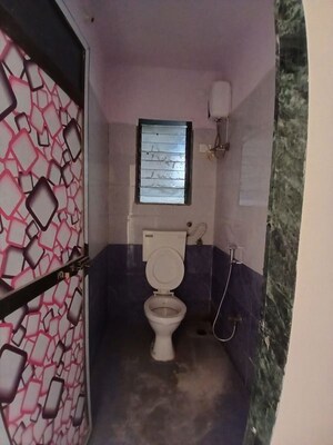 Bathroom in 3 BHK Apartment at New Krishna Tower, Kopar Khairane – for Rent