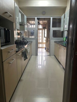Kitchen in 3 BHK Apartment at DB Orchid Woods, Goregaon East – for Rent