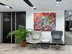 Living Room in  Office Space at Unitech Cyber Park, Sector 39 – for Rent