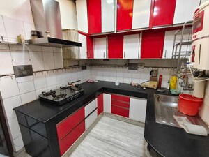 Kitchen in 3 BHK Builder Floor at Rohini Sector 7 – for Rent
