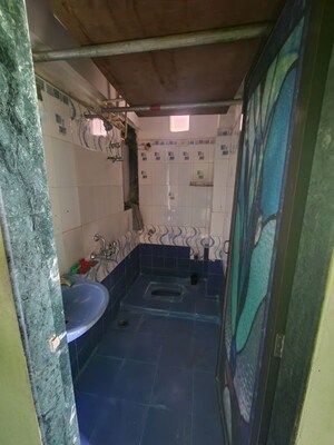 Bathroom in 2 BHK Apartment at Swarna CHS, Kharghar Sector 7 – for Rent