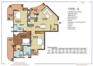 Floor Plan in  Apartment at Vasundhara Sector 3 – for Sale