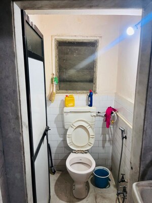 Bathroom in 1 BHK Apartment at Govind Dham Chs, Kalwa – for Rent