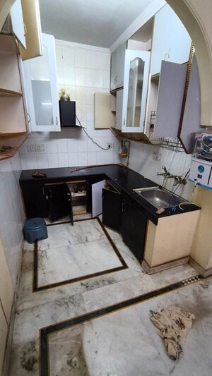 Kitchen in 2 BHK Builder Floor at Malviya Nagar – for Rent