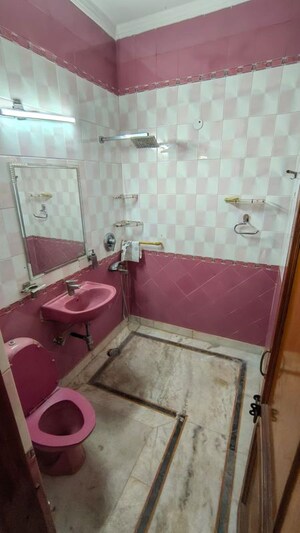 Bathroom in 2 BHK Builder Floor at Malviya Nagar – for Rent