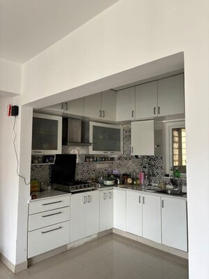 Kitchen in 3 BHK Apartment at Godrej Meridien, Sector 106 – for Rent