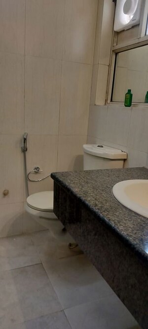 Bathroom in 3 BHK Builder Floor at Panchsheel Park – for Rent