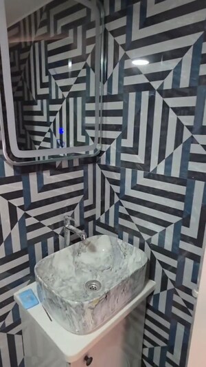 Washroom in 2 BHK Apartment at Om Sai Blueberry, Nalasopara West – for Rent