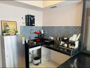 Kitchen in 1 BHK Apartment at Lodha Crown Quality Homes, Majiwada – for Rent