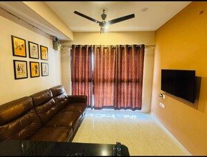 Living Room in 1 BHK Apartment at Lodha Crown Quality Homes, Majiwada – for Rent