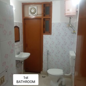 Bathroom in 2 BHK Builder Floor at Gomti Nagar – for Rent