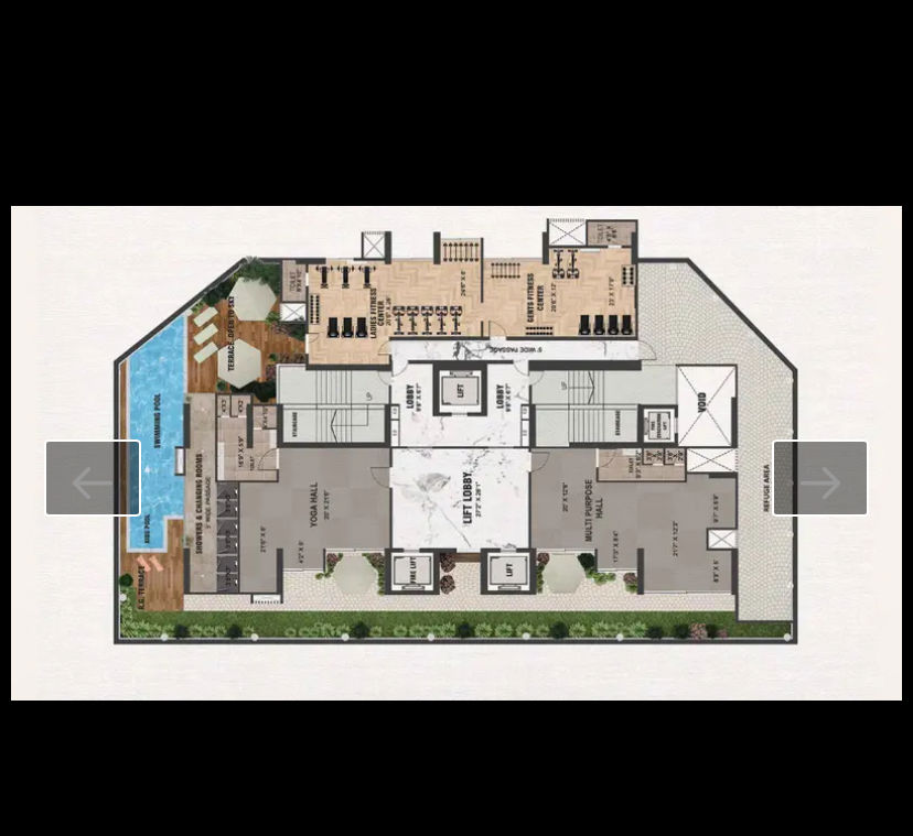 2 BHK 909 Sq.Ft. Apartment in Redstone Azara Residences