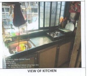 Kitchen in  Apartment at Hatkesh Udhog Nagar – for Sale