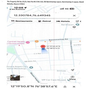  Independent House – Map Location View at Bannimantap - for Sale