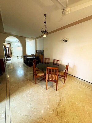 Dining area in 3 BHK Builder Floor at Greater Kailash I – for Rent
