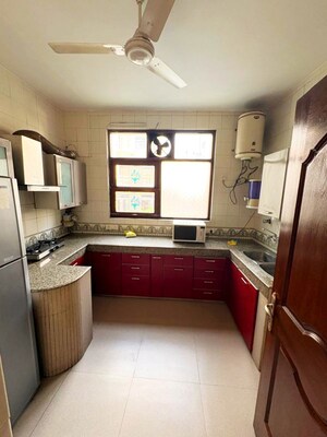 Kitchen in 3 BHK Builder Floor at Greater Kailash I – for Rent