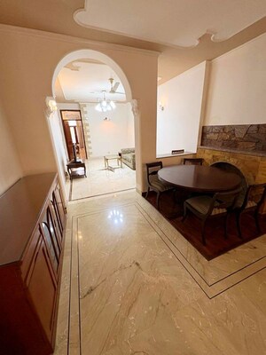 Dining area in 3 BHK Builder Floor at Greater Kailash I – for Rent
