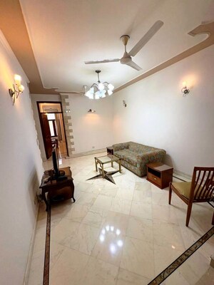 Hall in 3 BHK Builder Floor at Greater Kailash I – for Rent