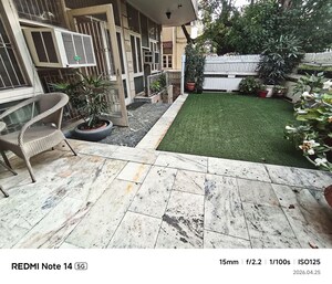 Balcony in 4 BHK Builder Floor at Greater Kailash I – for Rent