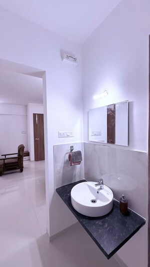 Bathroom in 3 BHK Apartment at Majestique Signature Towers, Balewadi – for Rent
