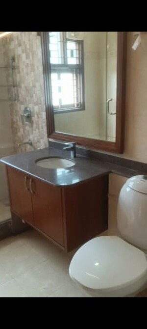Bathroom in 3 BHK Builder Floor at Palam Vihar Residents Association, Palam Vihar – for Rent