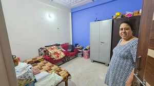 Bedroom in 3 BHK Builder Floor at Dharam Colony – for Rent