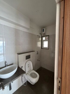 Bathroom in 3 BHK Apartment at Shapoorji Pallonji BKC 28, Bandra East – for Rent