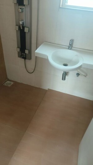 Bathroom in 3 BHK Apartment at Manav Silver Skyscapes, Wakad – for Rent