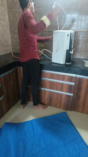 Kitchen in 3 BHK Apartment at Manav Silver Skyscapes, Wakad – for Rent