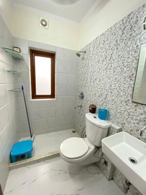 Bathroom in 3 BHK Builder Floor at Palam Vihar Residents Association, Palam Vihar – for Rent