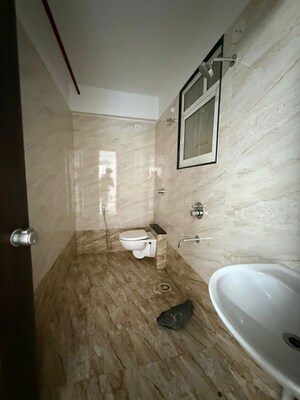 Bathroom in 2 BHK Apartment at Urban Skyline Phase 1, Ravet – for Rent