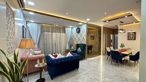 Living Room in 3 BHK Apartment at Bhimjyani Verraton, Manpada – for Rent