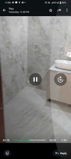 Bathroom in 2.5 BHK Apartment at Sai Kunj New Palam  vihar, New Palam Vihar Phase 3 – for Rent