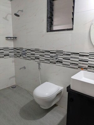 Bathroom in 3 BHK Apartment at Austin Arena, Tathawade – for Rent