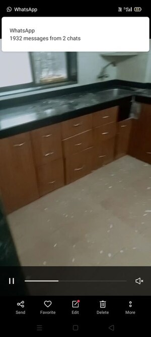 Kitchen in 1 BHK Apartment at Bharat Shantivan, Vashi Sector 29 – for Rent