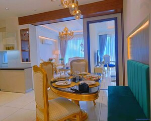Living Room in 3 BHK Apartment at Hermitage Centralis, Vip Road – for Sale