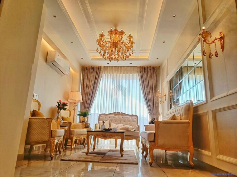 Living Room, hermitage-centralis 3 Bedroom 2000 Sq.Ft. Apartment In Vip Road Zirakpur 10370330
