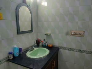 Bathroom in 1 BHK Builder Floor at Mahadev Engineers Enclave, Kanwali – for Rent