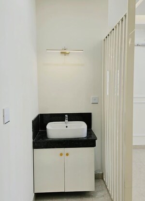 Bathroom in 3 BHK Apartment at Aurobindo The Regent, Kondapur – for Rent