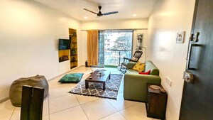 Living Room in 1 BHK Apartment at Bandra West – for Rent