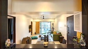 Living Room in 1 BHK Apartment at Bandra West – for Rent