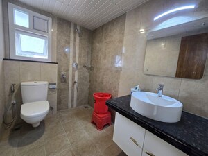 Bathroom in 3 BHK Apartment at Poulomi Avante, Kokapet – for Rent