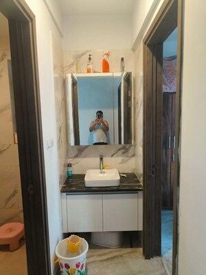 Bathroom in 3 BHK Apartment at Risland The Icon, Dhokali – for Rent